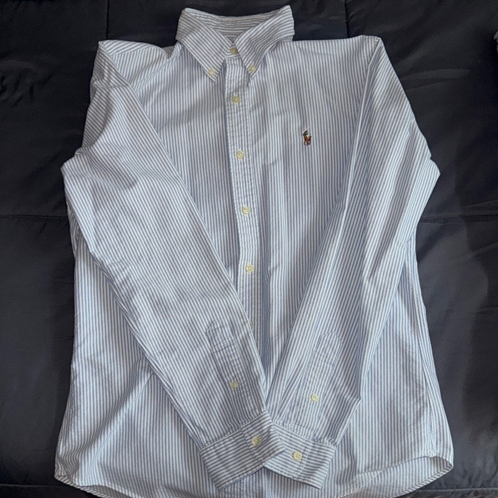 Ralph Lauren Blue Striped Men's Shirt